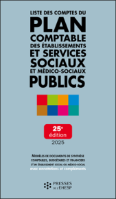 Liste des comptes du plan comptable des établissements et services sociaux et médico-sociaux publics